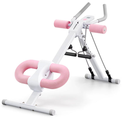 Ab Machine Adjustable Trainer Workout Foldable Knee Protection Abdominal Exercise Machine Core Ab Exercise System Trainer